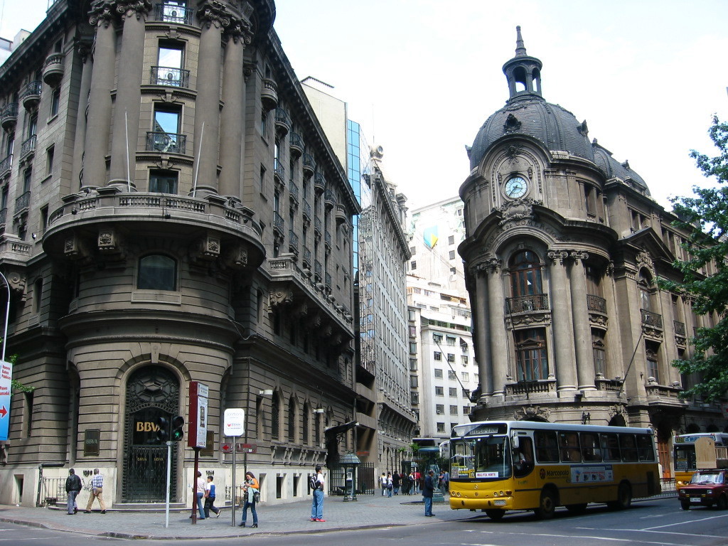 Historische gebouwen in het centrum van Buenos Aires tijdens de familiereis Argentinië en Brazilië.