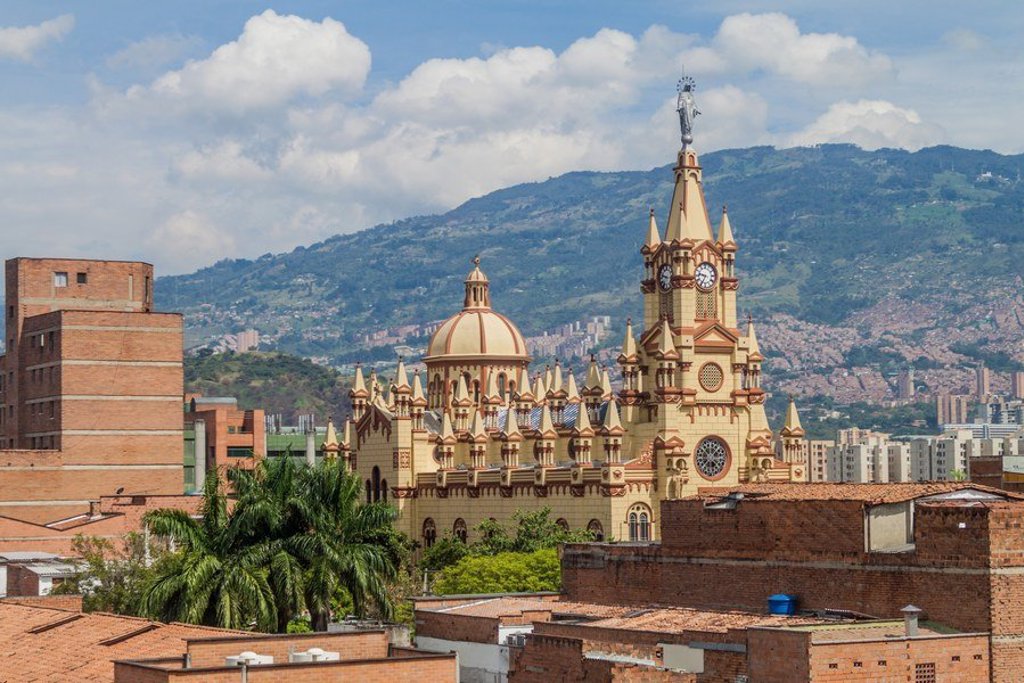 Groene heuvels met koffieplantage in Colombia tijdens een groepsrondreis.