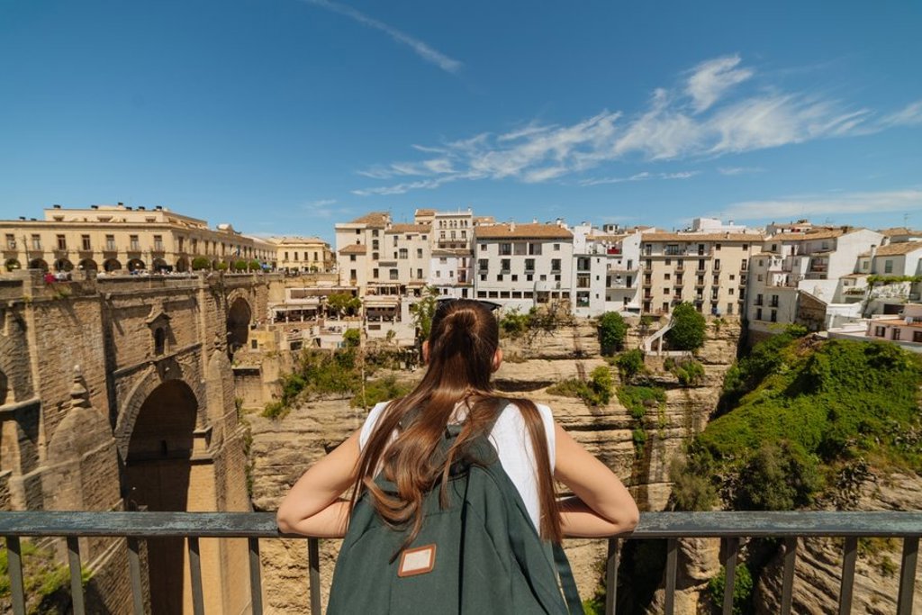 Panorama van Sevilla met de Giralda-toren tijdens een 22-35ers reis door Andalusië.