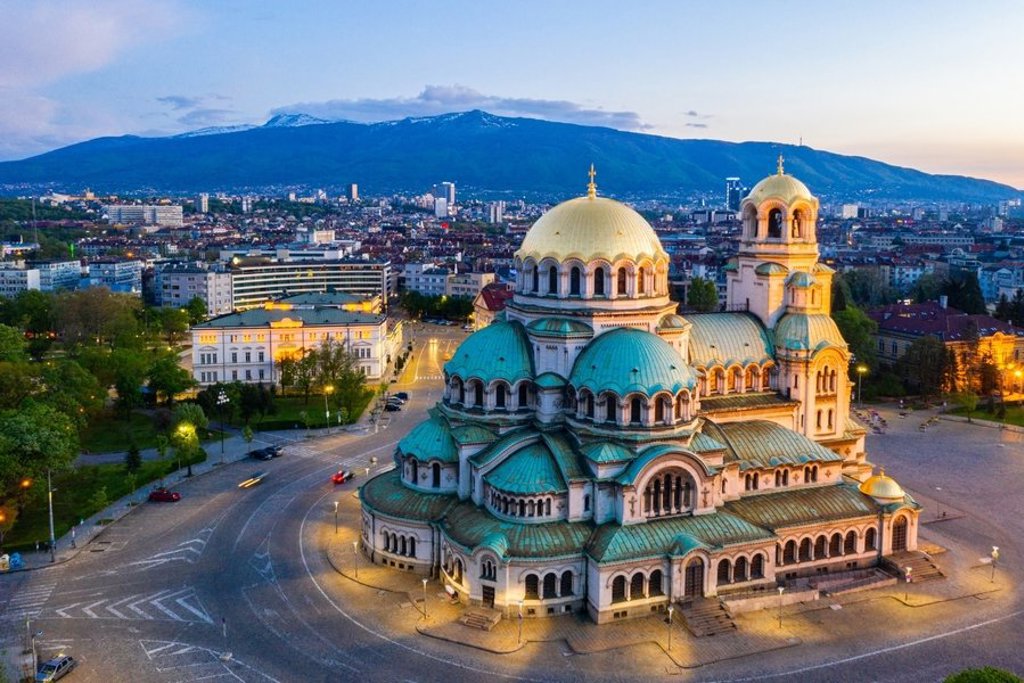 Koepels en minaretten van de Blauwe Moskee in Istanbul tijdens de groepsrondreis Oriënt Express.