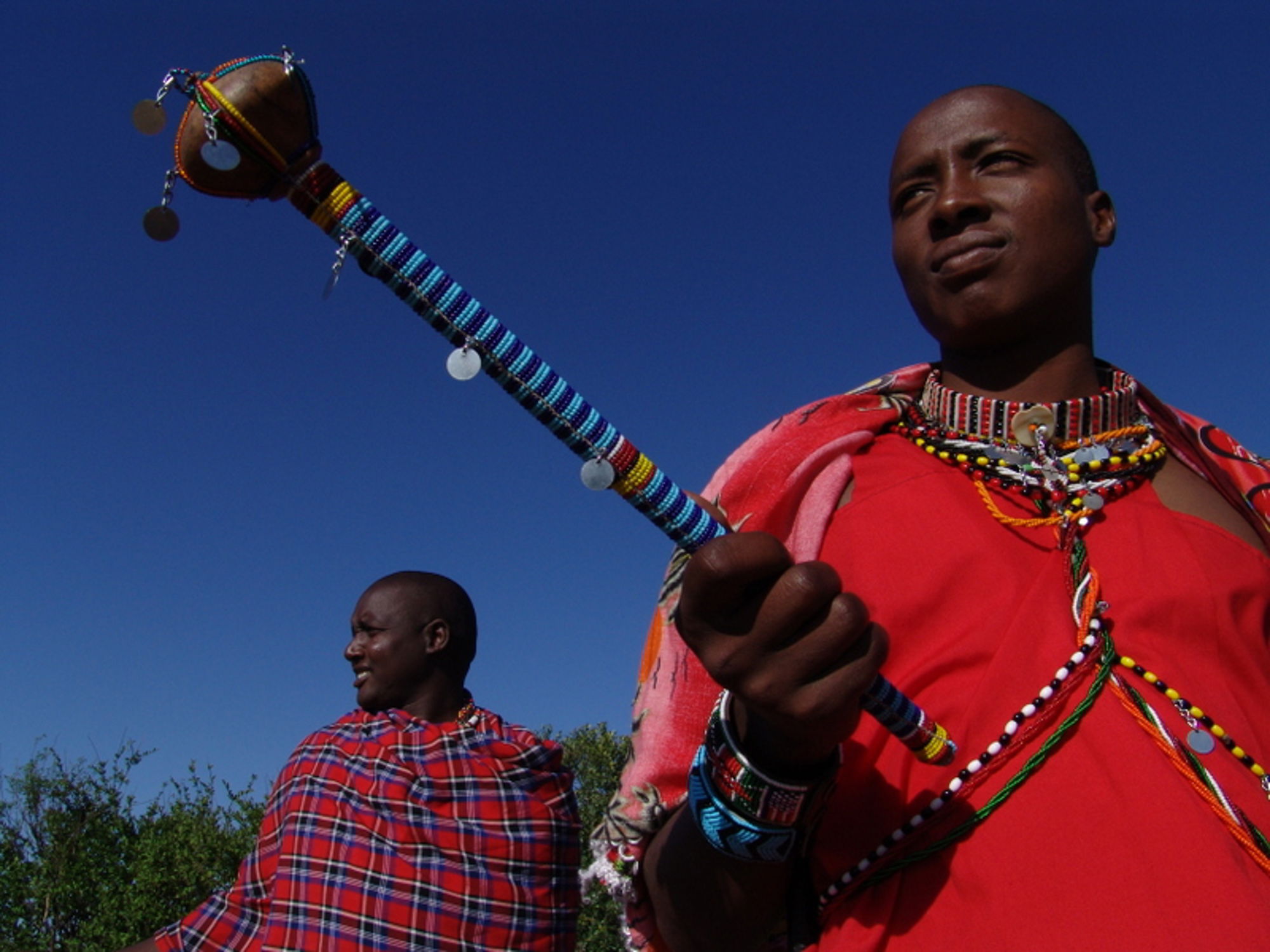twee maasai mannen twee maasai mannen