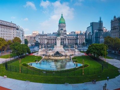 Plaza del Congreso met het Argentijnse Congresgebouw in Buenos Aires.
