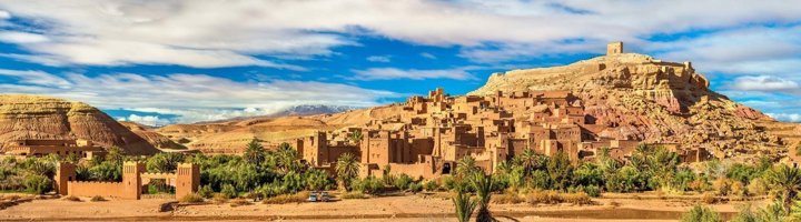 Ksar Aït-Ben-Haddou bij Ouarzazate, UNESCO-werelderfgoed in Marokko.