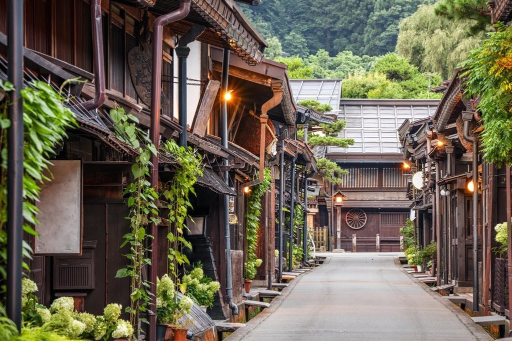 Traditionele Japanse tempel met pagodedak tussen bomen, onderdeel van een familiereis Japan.