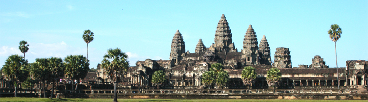 Angkor Wat tempelcomplex in Cambodja, populair hoogtepunt tijdens rondreizen en groepsreizen.