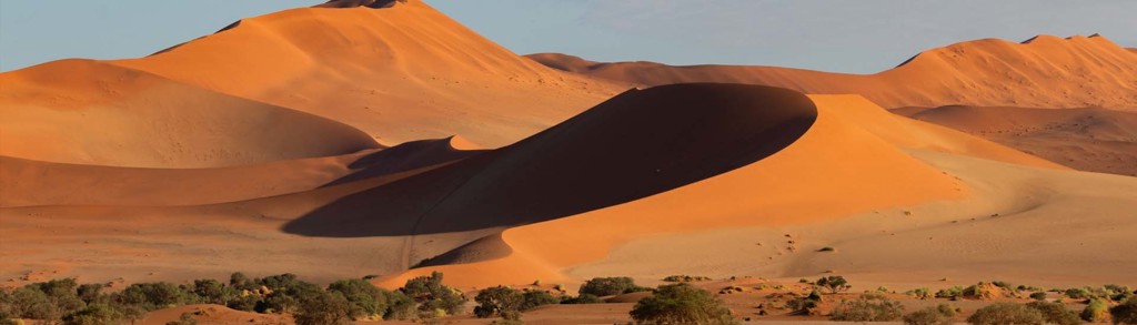 Zandduinen in de Namibwoestijn tijdens familiereis Namibië, Botswana en Zimbabwe.