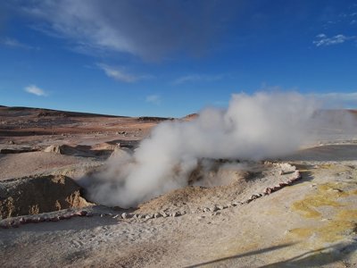 Routekaart van de 21-daagse rondreis Bolivia en Chili.