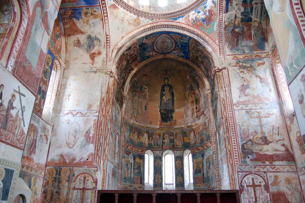Fresco’s in een orthodoxe kerk in Armenië, tijdens groepsrondreis Armenië en Georgië.