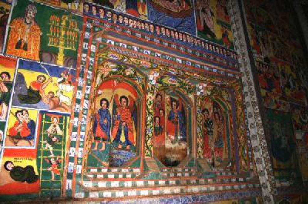 Uitzicht op de rotskerken van Lalibela in Ethiopië tijdens een groepsrondreis.