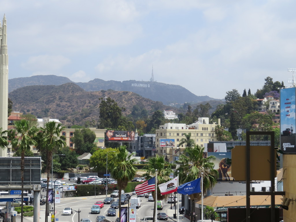 Uitzicht op het Hollywood Sign in Los Angeles tijdens een groepsrondreis door West-Amerika.