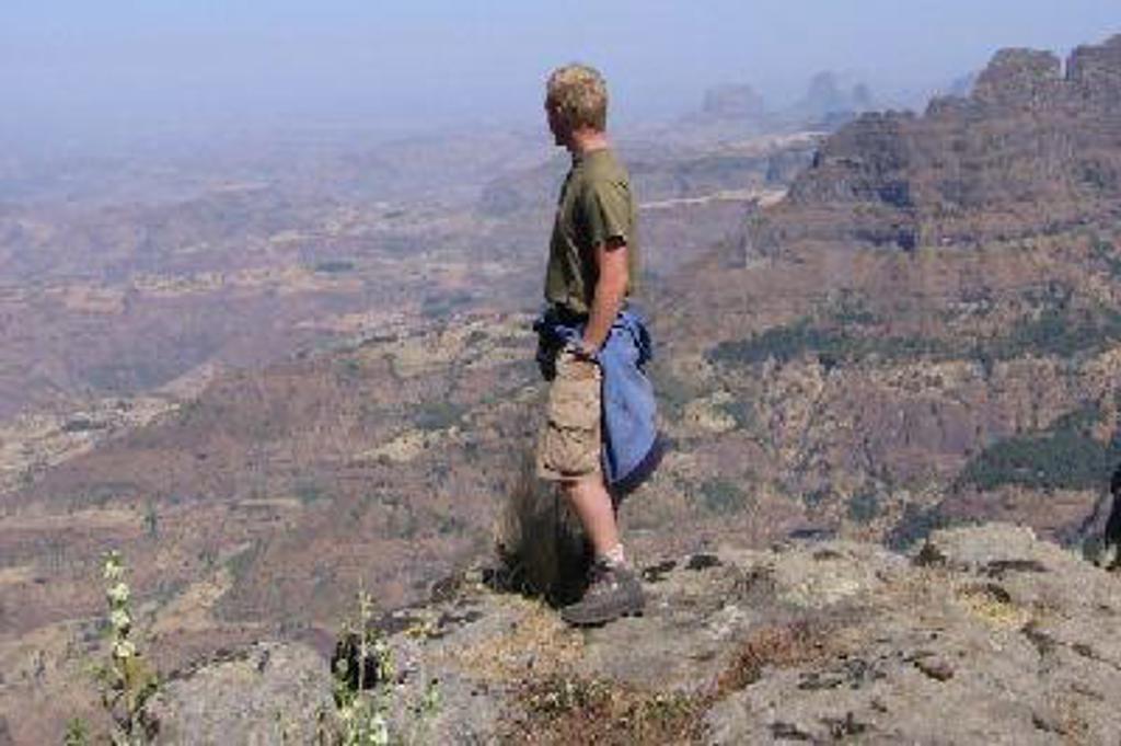 Traditionele Ethiopische kruisstaf bij rotskerken tijdens een groepsrondreis Ethiopië.
