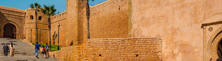 Mooi oud kasteel in de buurt van Rabat