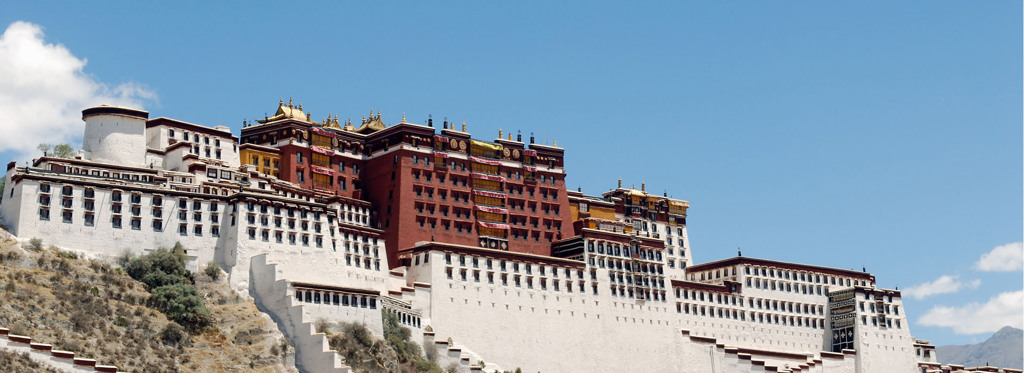 Potala-paleis in Lhasa, highlight van de groepsrondreis Tibet en Nepal.