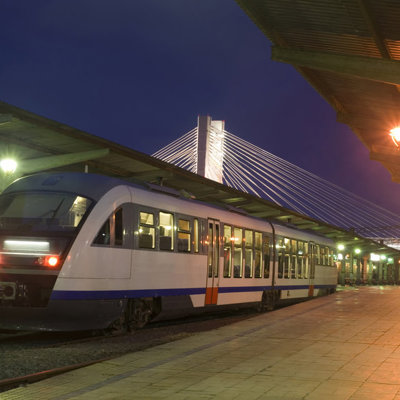 Avondtrein op station in Istanbul tijdens groepsrondreis Oriënt Express.