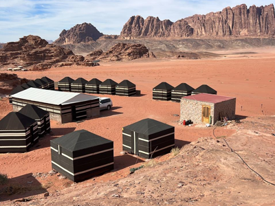 Outside camp