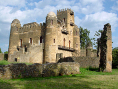 Kasteel van Gondar in Ethiopië, onderdeel van de Route Ethiopië 29 dagen.