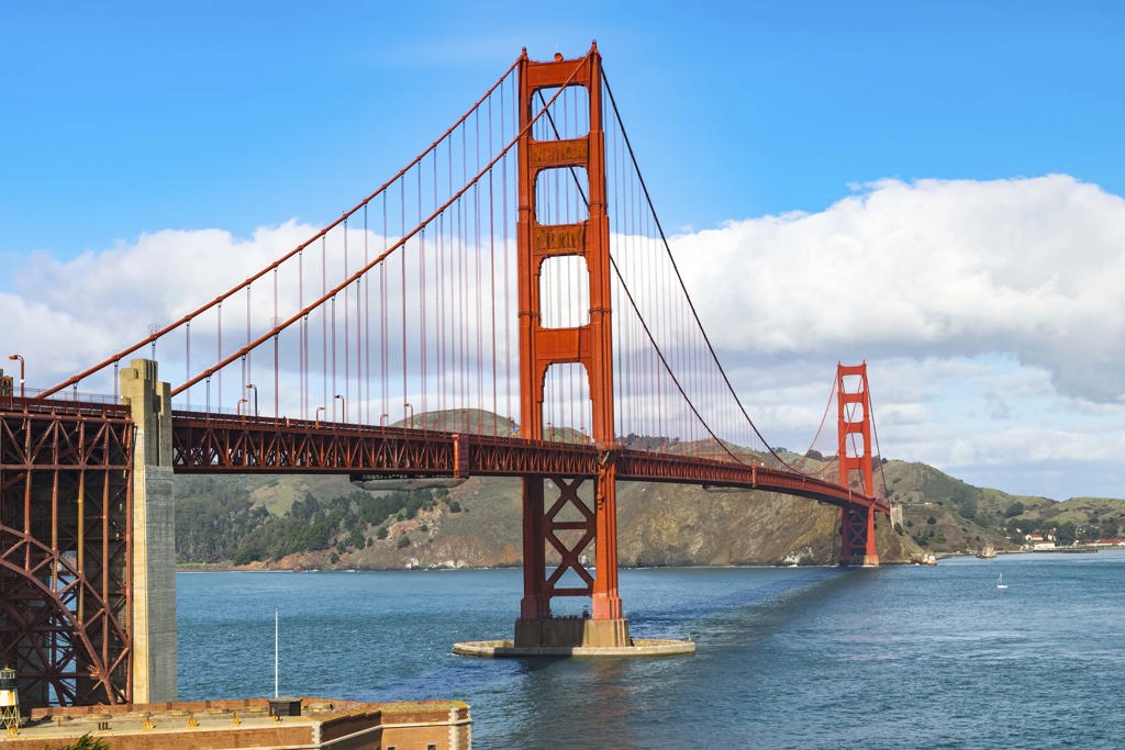 Golden Gate Bridge in San Francisco, Verenigde Staten.