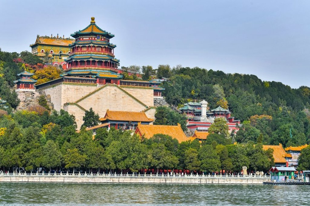 Traditionele Chinese tempel met pagodedaken, passend bij de groepsrondreis China Hoogtepunten (17 dagen).