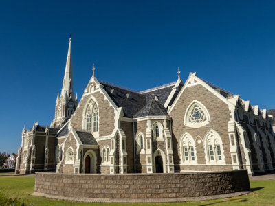 Historische kerk in Port Elizabeth (Gqeberha) langs de route Johannesburg–Kaapstad in Zuid-Afrika.