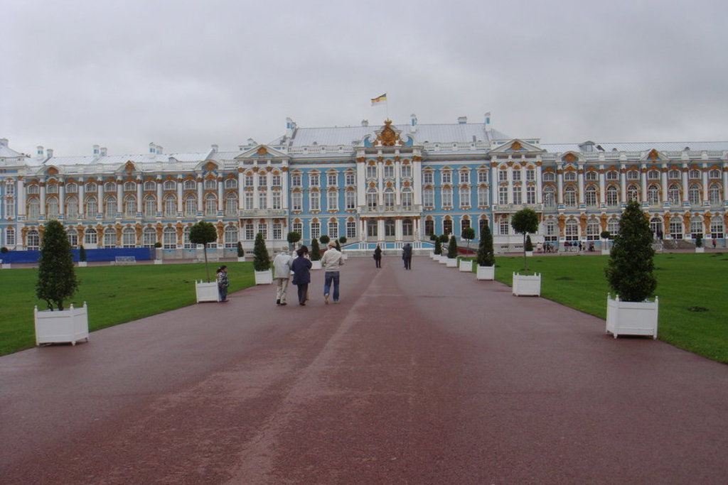 Catherinapaleis in Tsarskoje Selo bij Sint-Petersburg, een hoogtepunt van een groepsrondreis door Rusland.