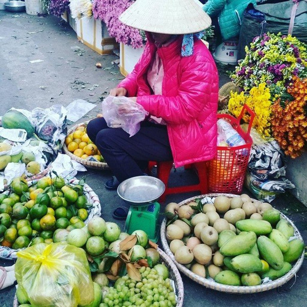 Traditioneel Vietnamees vrouwenportret met hoed, highlight van groepsrondreis Vietnam kort.