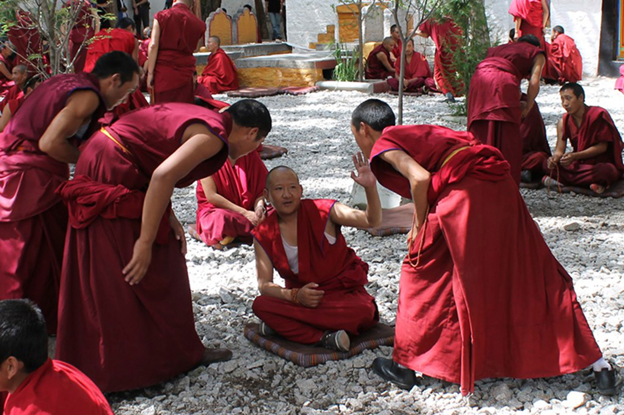Monniken in Lhasa, Tibet Monniken in Lhasa, Tibet